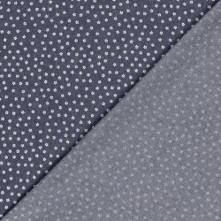 Lightweight Jean Fabric Forget-me-not Flowers  | Wolf Fabrics