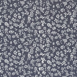 Lichte Jeansstof Freesia Bloemen | Wolf Stoffen