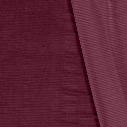 Prune Velvet Jersey Fabric with large 4.5 mm ribs | Wolf Fabrics