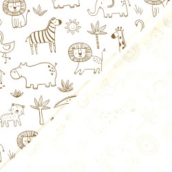 Jersey Fabric Savannah Animals | Wolf Fabrics