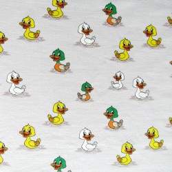 French Terry Stoff Kleine Enten