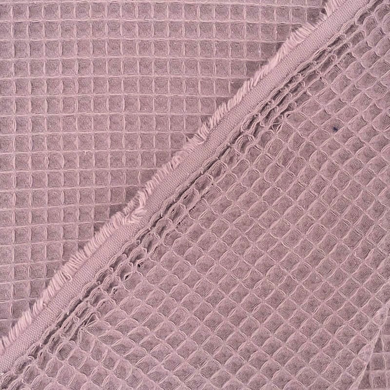 Honingraat Stof kleur Pastel Lavendel  | Wolf Stoffen