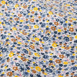 Katoenen Liberty Stof Veldbloemen Multicolor | Wolf Stoffen