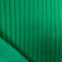 Tessuto Velluto a Coste Verde Basilico Coste larghe 5 mm | Tessuti Lupo