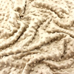 Minky Stof Kleur Zand | Wolf Stoffen