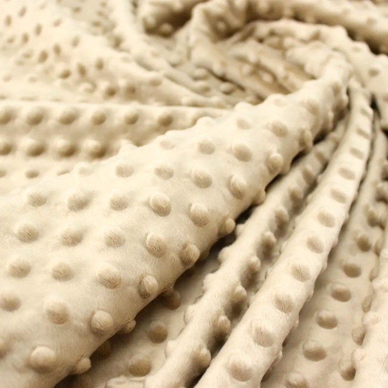Minky Fabric Sand Color  |Wolf Fabrics