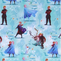 Stof Frozen Elsa Anna en Kristoff Disney
