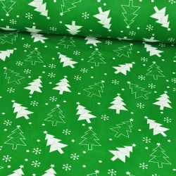 Árbol de Navidad de algodón Fabix Faben Fondo verde Nikita Loup