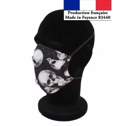 Masque protection Crane à plis  réutilisable AFNOR design à la mode Nikita Loup