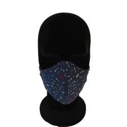 Maschera di protezione Scacchi design alla moda riutilizzabile AFNOR | Tissus Loup