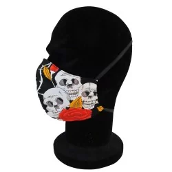 Maschera di protezione Teschio Cranio riutilizzabile AFNOR | Tissus Loup