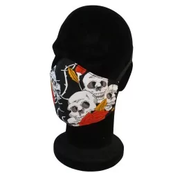 Masque protection Tête de Mort Crâne réutilisable AFNOR Nikita Loup