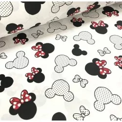 Tissu Coton Minnie-Mickey-Mouse Nikita Loup