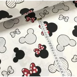 Tissu Coton Minnie-Mickey-Mouse Nikita Loup