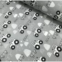 Fabric Tractors grey...