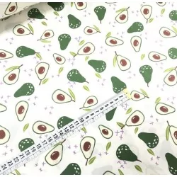 Avocado Fruit Cotton Fabric Nikita Loup