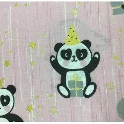 Tessuto di Cotone Panda | Tissus Loup