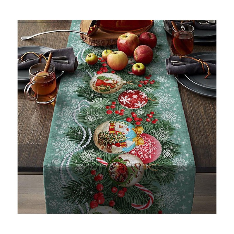 Chemin de Table Magie de Noël 16€90 Coton Runner Christmas Magic