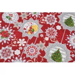 Caminho de Mesa Papai Noel-Árvore | Tissus Loup