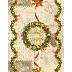 Kerstkroon tafelpad | Wolf Stoffen