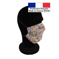 Máscara de proteção dobrável Calavera | Tissus Loup