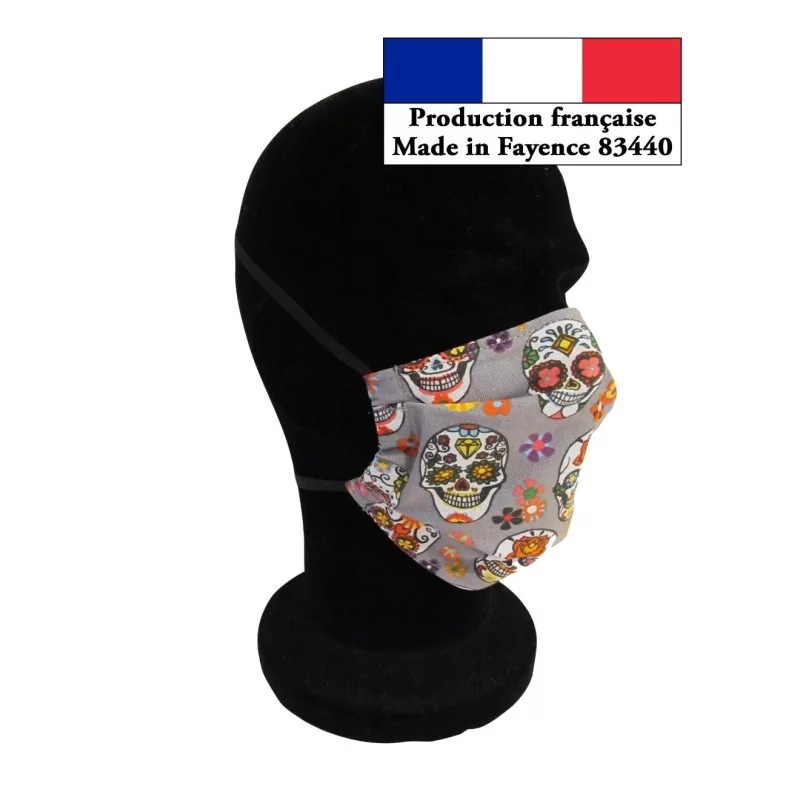 Maschera di protezione pieghevole Calavera | Tissus Loup