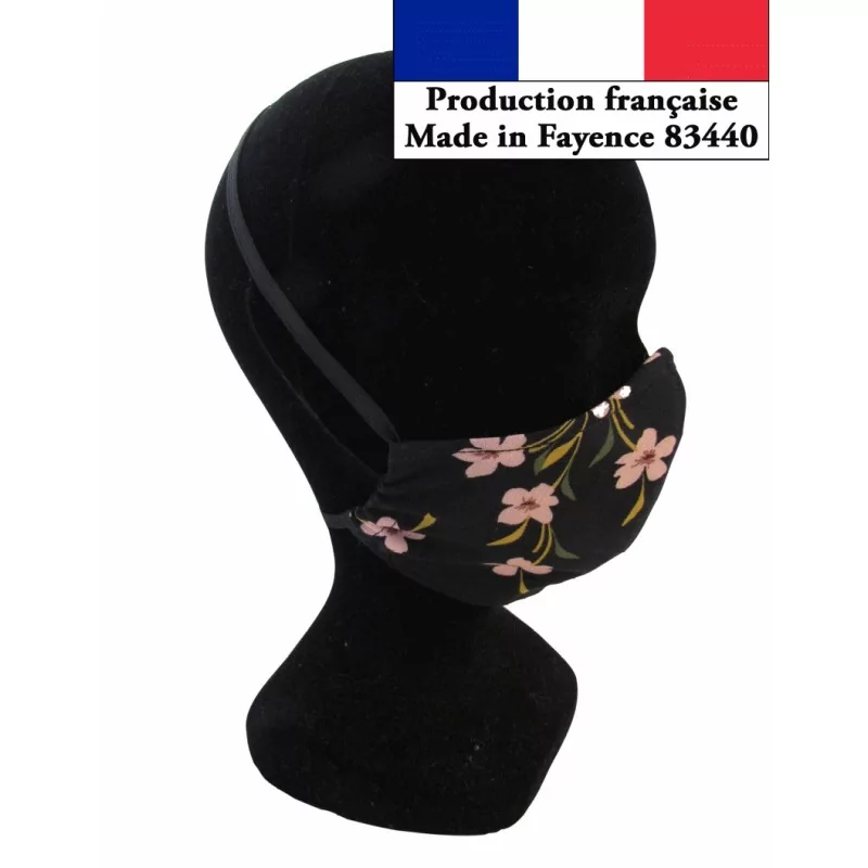 Máscara de protección flores de moda diseño reutilizable Nikita Loup