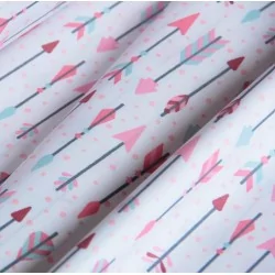 Flechas rosas de tela de algodón Nikita Loup
