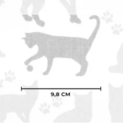 Gatos de tela de algodón y piernas de gato gris sobre fondo blanco Nikita Loup