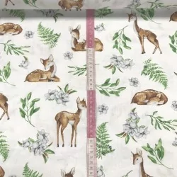 Tecido de Algodão Pequena Corça | Tissus Loup