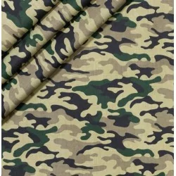 Militaire camouflage katoenen stof Nikita Loup
