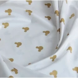 Golden Mickey-Mouse fabric Coton Nikita Loup