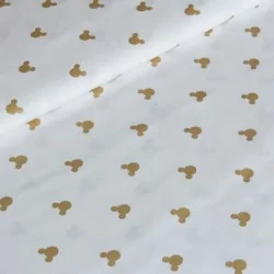 Tissu Coton Mickey-Mouse Doré Nikita Loup
