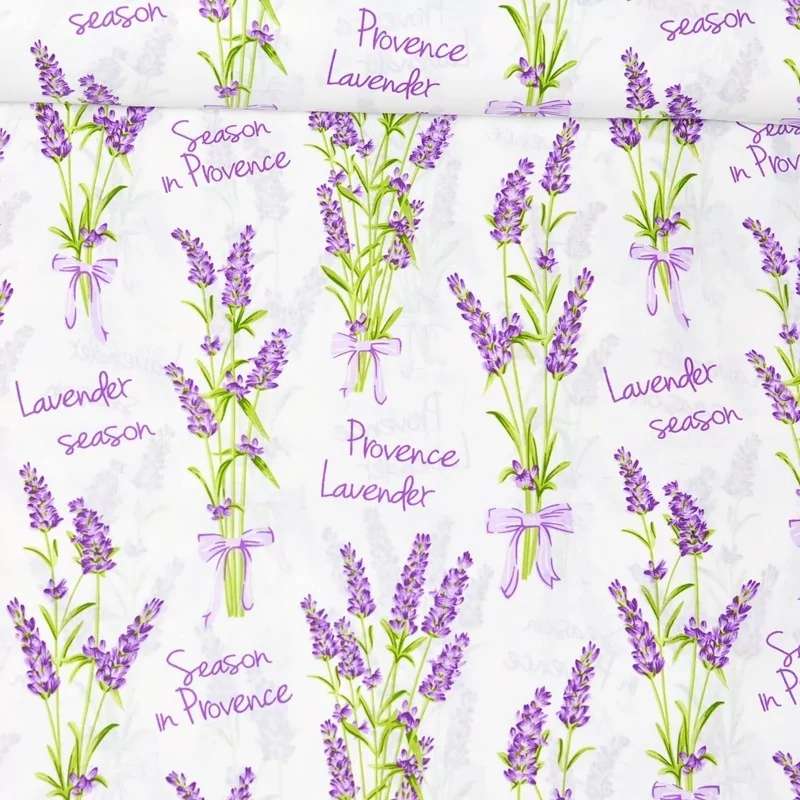 Tecido de Algodão Lavanda Temporada na Provença | Tecidos Lobo