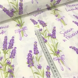 Tessuto Cotone Lavanda Stagione in Provenza | Tessuti Lupo