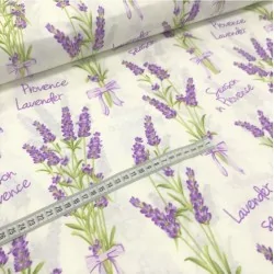 Tela de algodón de lavanda Temporada en Provenza | Telas Lobo