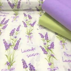 Tela de algodón de lavanda Temporada en Provenza | Telas Lobo