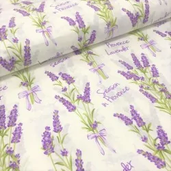 Tecido de Algodão Lavanda Temporada na Provença | Tecidos Lobo
