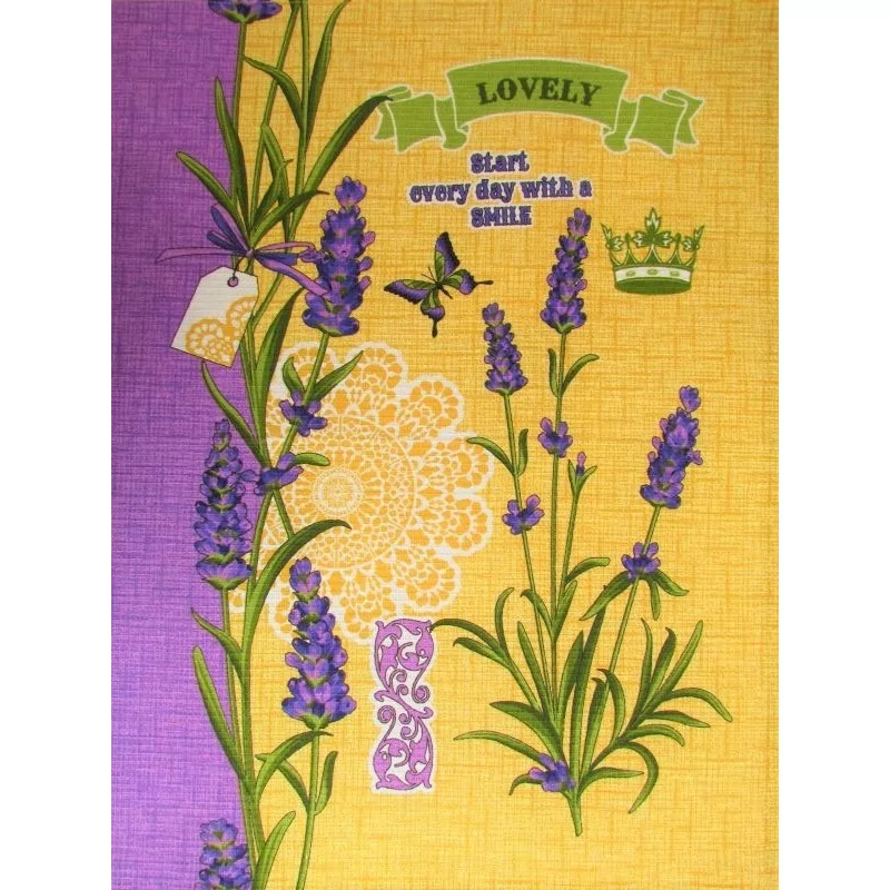 Tea Towel Provence Lovely Honeycomb Fabric Nikita Loup