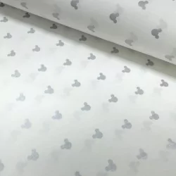 Silver Mickey-Mouse fabric coton Nikita Loup