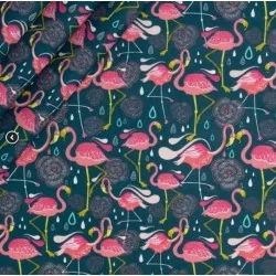 Flamingo Fabric Cotton Nikita Loup