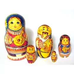 Familie van Russische pop...