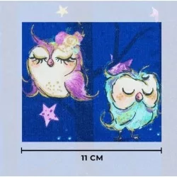 Owl and Star Fabric Cotton Nikita Loup
