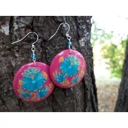 Pendientes pintados a mano...
