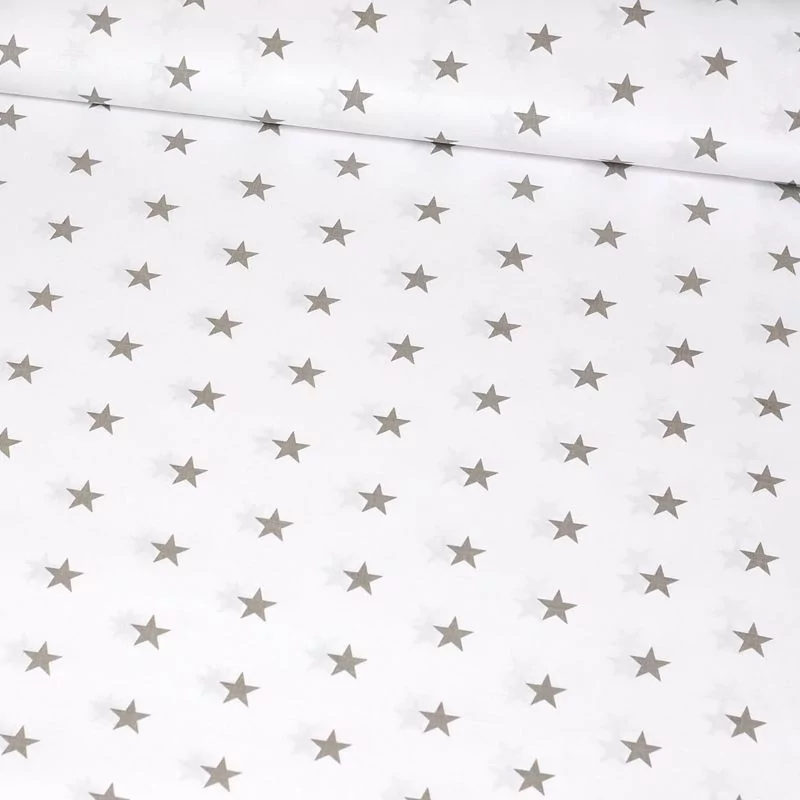 Grey Star Cloth Cotton White Background Nikita Loup