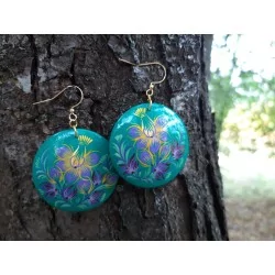 Hand-painted wooden...