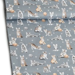 Tissu Chat Et Chaton Coton Pour Un Vrai Plaisir A Coudre