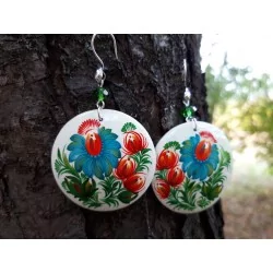 Boucles d'oreilles peintes...