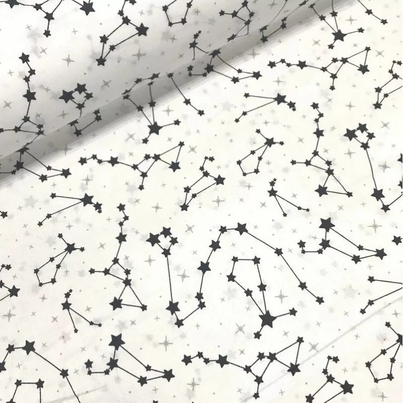 Cotton stof sterren sterrenbeelden Nikita Loup
