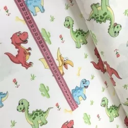 Little Dinosaurs Cotton Fabric Nikita Loup